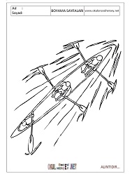 Kürek boyama sayfaları